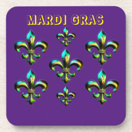 Porta-copo Mardi Gras Fleur De Lis