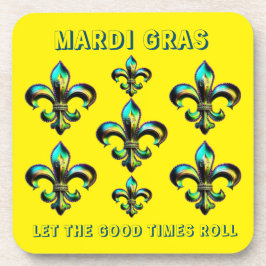 Porta-copo Mardi Gras Fleur De Lis