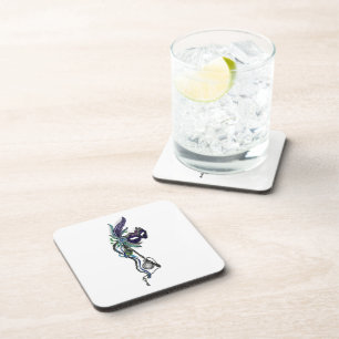 Porta-copo Mardi Gras Mask com relógio de bolso