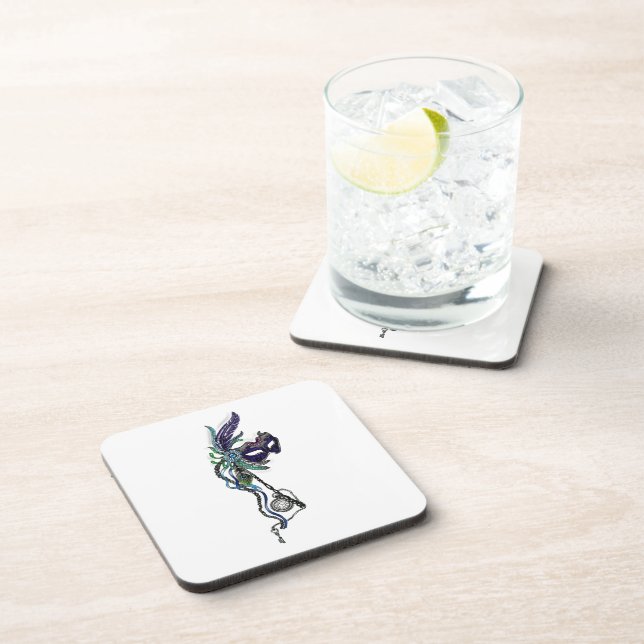 Porta-copo Mardi Gras Mask com relógio de bolso (Lado Direito)