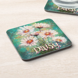 Porta-copo Margaridas Floral Impressionista Personalizado Tea