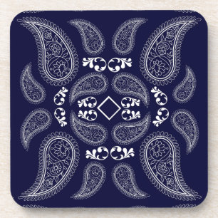 Porta-copo Marinho azul branco azul-design