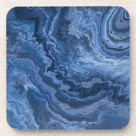 Porta-copo Mármore Azul Abstrato