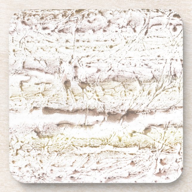 Porta-copo Mármore castanho claro (Frente)