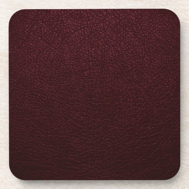 Porta-copo Maroon Leather (Frente)