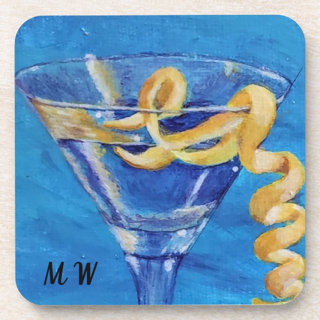 Porta-copo Martini Lemon Twist (Frente)