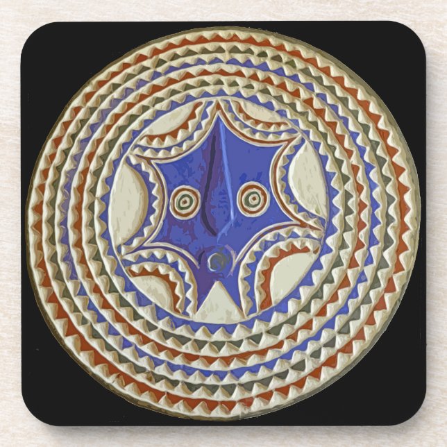Porta-copo Máscara Tribal Africana (Frente)