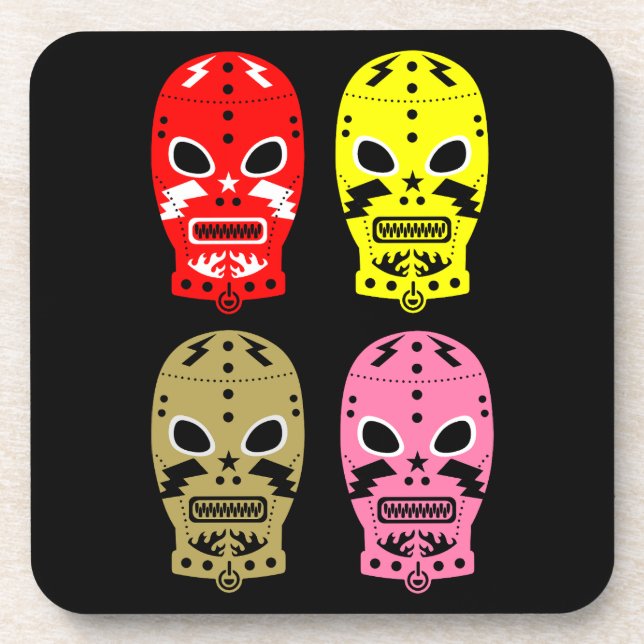 Porta-copo Máscaras de Concurso luta (Frente)