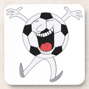 Porta-copo Mascote Bola de Futebol Risonha