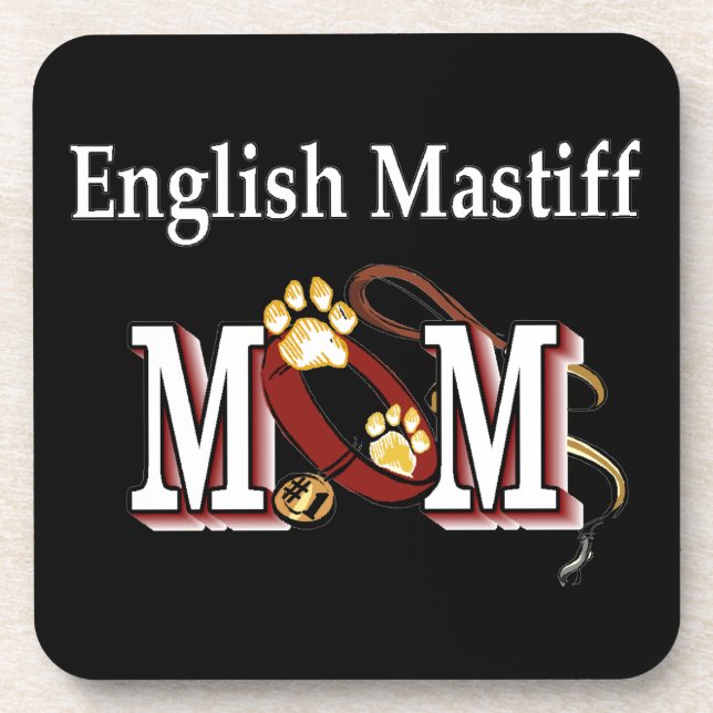 Porta-copo Mastiff de Inglês, Mamãe Oferta (Frente)