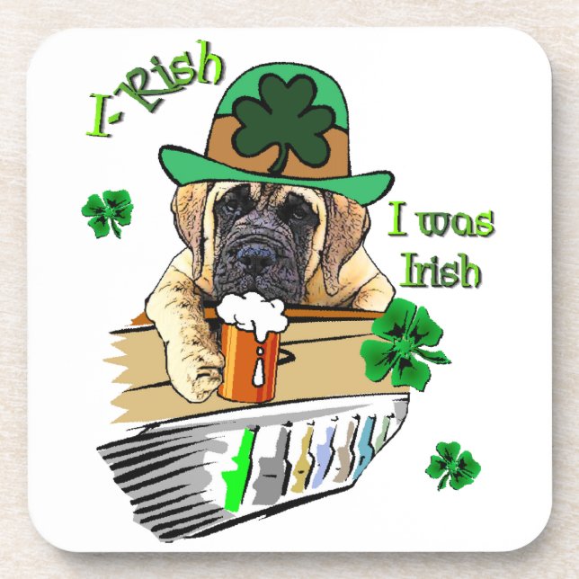 Porta-copo Mastiff St Patricks Inglês (Frente)