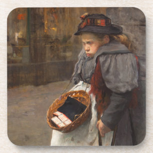 Porta-copo Matchstick Girl Pobre Rua Urchin Pobreza Urbana