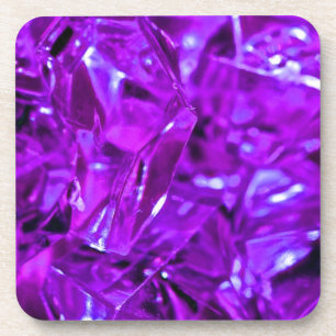 Porta-copo Matéria cristalina de gemstone roxa