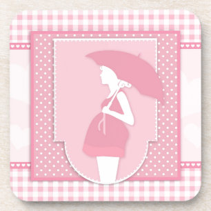 Porta-copo maternidade rosa