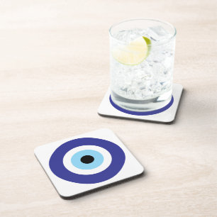 Porta-copo Mau Azul, azul Mati, conjunto de portas copos de p