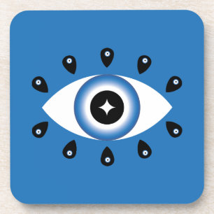 Porta-copo Mau Grego Azul Preto