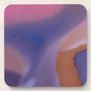 Porta-copo “Mauve Mirage Flow” – Abstrato Rosa Azul Pêssego