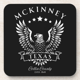 Porta-copo McKinney Collin County Texas Águia Vintage