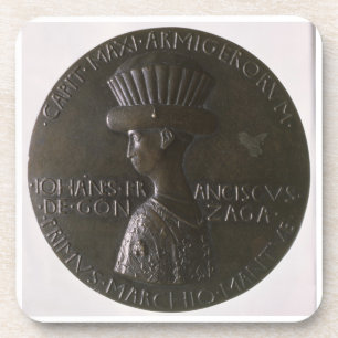 Porta-copo Medalha do retrato que descreve Gianfrancesco