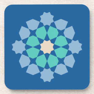 Porta-copo Medalhão Turquesa Tranquilidade