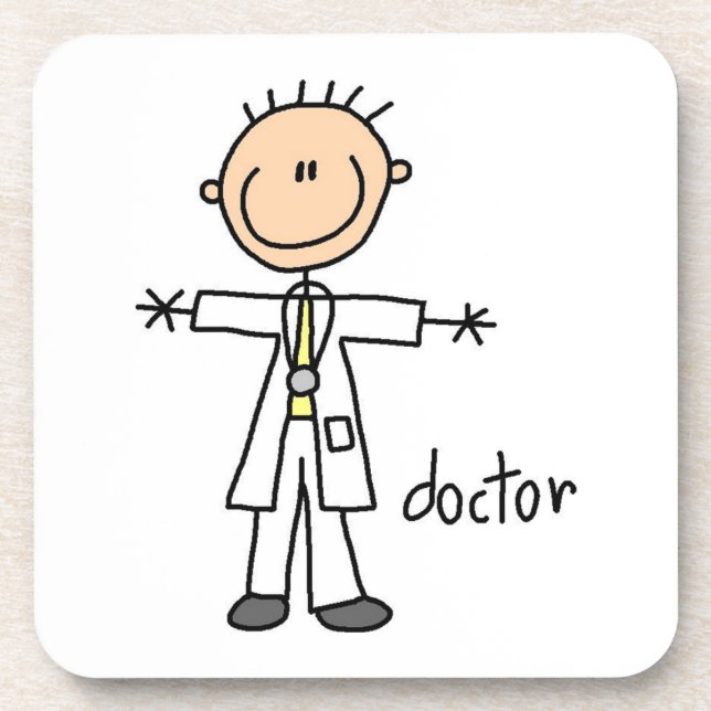 Porta-copo Médico Boneco de Palito (Frente)