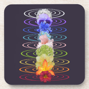 Porta-copo Meditação de Chkra Color Flowers Zen Yoga
