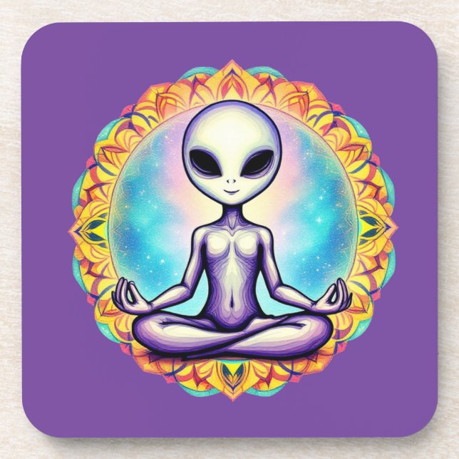 Porta-copo Meditação Galáctica (Frente)