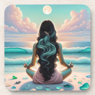 Porta-copo Meditação Harmonia em Praia