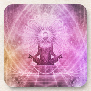 Porta-copo Meditação Zen Yoga Lotus Espiritual