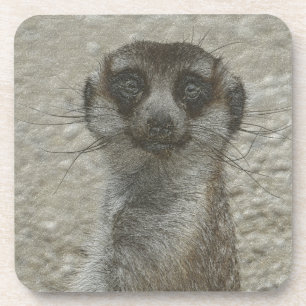 Porta-copo meerkat metálico