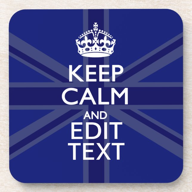 Porta-copo Meia-Noite Azul Fique Calmo Obtenha Sua Tomada de  (Frente)