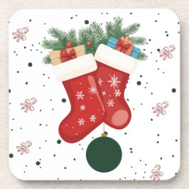 Porta-copo Meias de Natal e Presentes de Natal Design de Fér