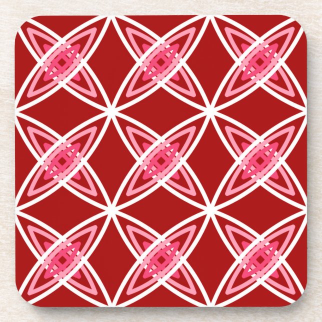 Porta-copo Meio século Atômica moderno - Vermelho escuro (Frente)