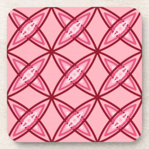 Porta-copo meio século atômico moderno do Impressão - Rosa