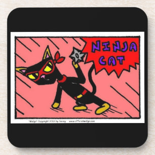 Porta-copo Mel NINJA CAT Coasters - Set of 6
