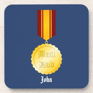 Porta-copo Melhor Medalha de Broche do Papai Dia dos Pais