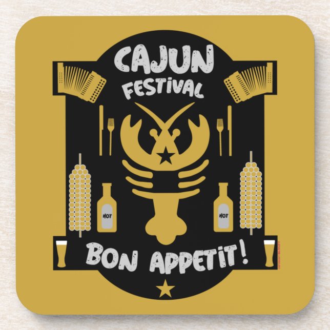 Porta-copo Melhores cozinheiros cajun (Frente)