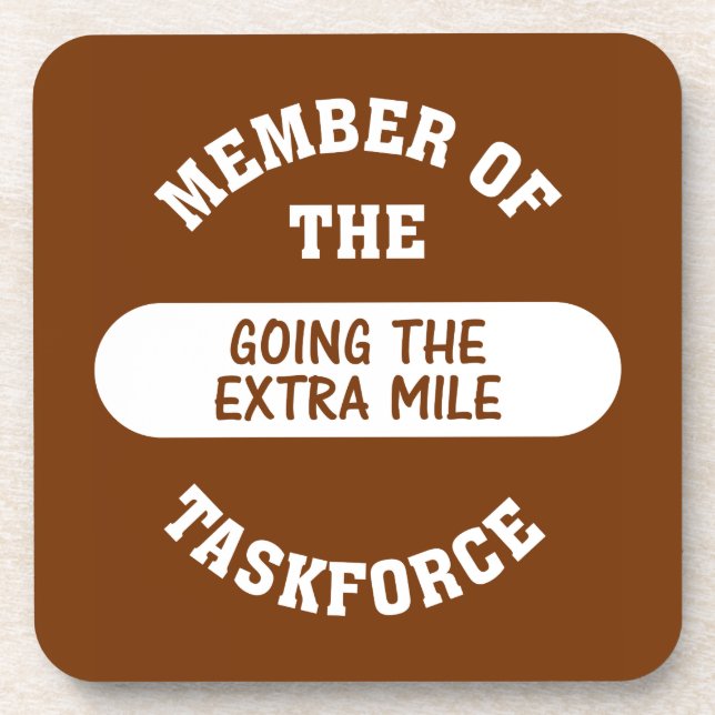 Porta-copo Membro da Task Force Indo para a Mile Extra (Frente)
