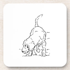 Porta-copo Memória de Amante de Cães, Ilustração de Beagle