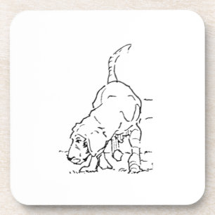 Porta-copo Memória de Amante de Cães, Ilustração de Beagle