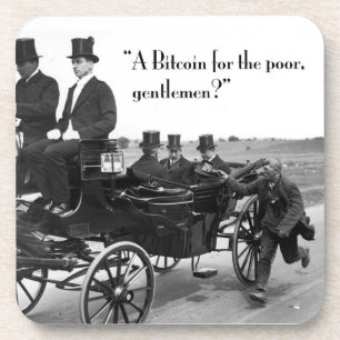 Porta-copo Mendigo de Bitcoin