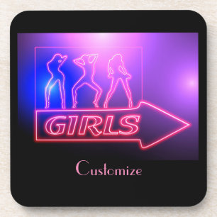 Porta-copo Meninas Neon Rosa Assinam Thunder_Cove