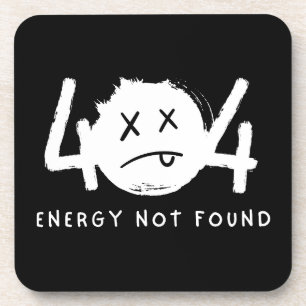 Porta-copo Mensagem de Erro 404 Divertida Energia Não Encontr
