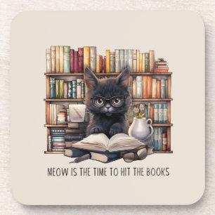 Porta-copo Meow É A Hora De Atingir Os Livros