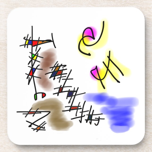 Porta-copo mergulhadores abstratos (Frente)