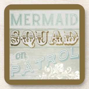Porta-copo Mermaid Squad sobre Patrulha