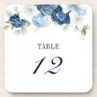 Mesa Sentada Floral Azul Número 12
