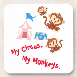 Porta-copo Meu Circo. Meus Macacos.