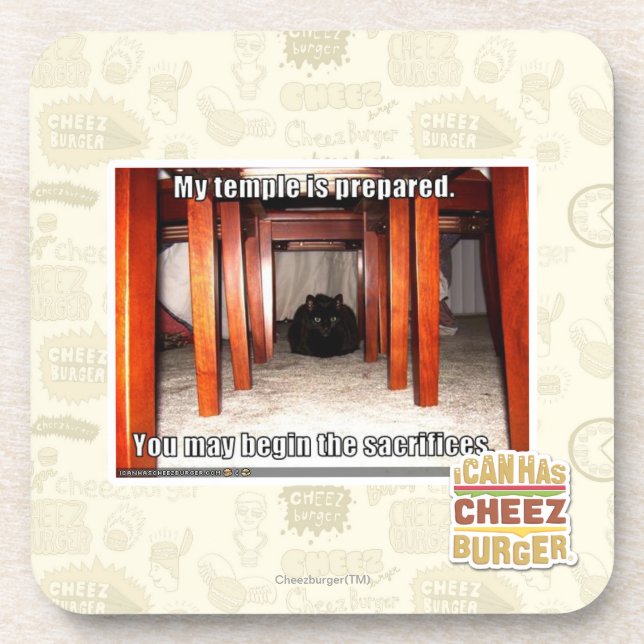 Porta-copo Meu templo é preparado (Frente)