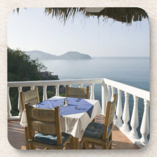 Porta-copo México, Guerrero, Zihuatanejo. Mesa de café sobre